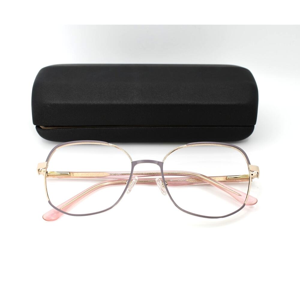 Wittnauer Giana 54-16-140mm Grey/Pink/Gold Eyeglass FRAMES ONLY with Case - GOOD